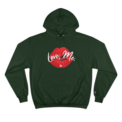 Champion Pullover Hoodie, Red Kiss Lips, Green Heart – Love, Me. | US - Ohhh So Swag