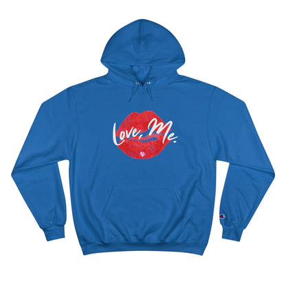 Champion Pullover Hoodie, Red Kiss Lips, Purple Heart – Love, Me. | US - Ohhh So Swag