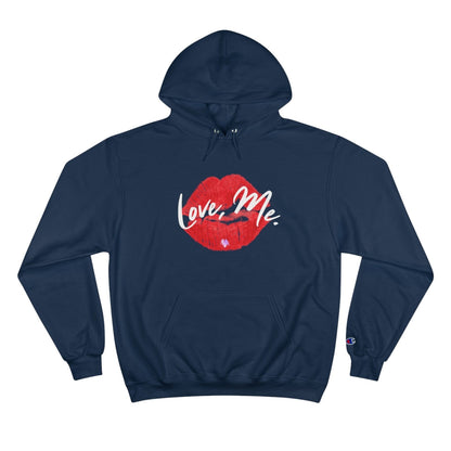 Champion Pullover Hoodie, Red Kiss Lips, Purple Heart – Love, Me. | US - Ohhh So Swag