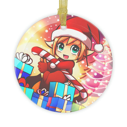 Cute Anime Girl Elf Flat Glass Ornament - 1 pc, 5 pc | US - Ohhh So Swag