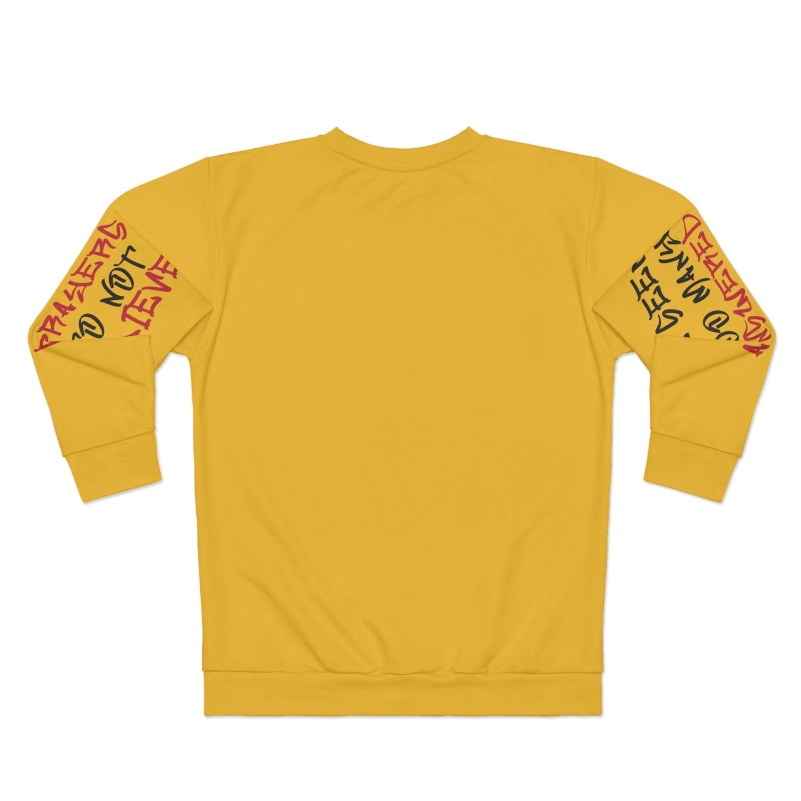 Faith Sweatshirt, Yellow – I’ve Seen Too Many Answered Prayers to Not Believe | US - Ohhh So Swag