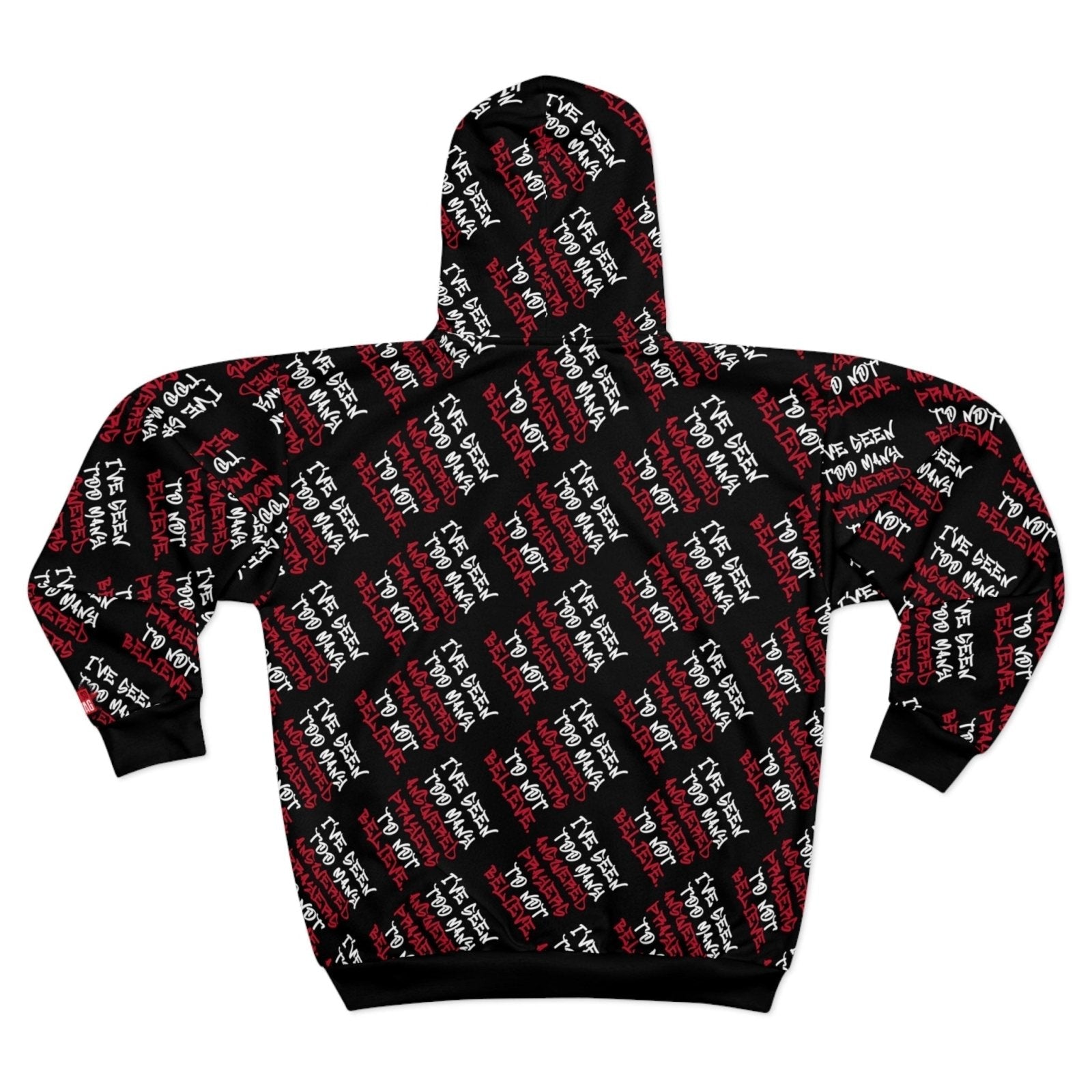 Full Zip Streetwear Hoodie, Black – I’ve Seen Too Many Answered Prayers to Not Believe | US - Ohhh So Swag