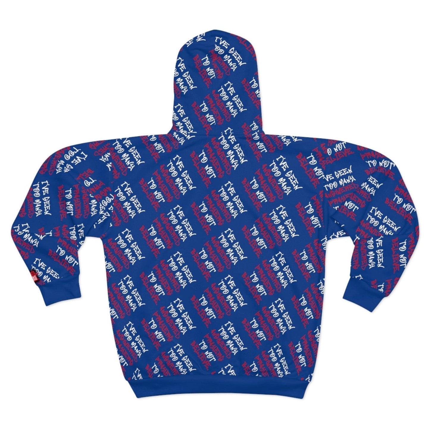 Full Zip Streetwear Hoodie, Dark Blue – I’ve Seen Too Many Answered Prayers to Not Believe | US - Ohhh So Swag