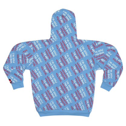 Full Zip Streetwear Hoodie, Light Blue – I’ve Seen Too Many Answered Prayers to Not Believe | US - Ohhh So Swag