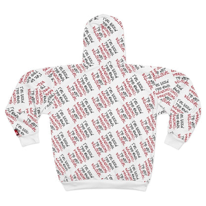 Full Zip Streetwear Hoodie, White – I’ve Seen Too Many Answered Prayers to Not Believe | US - Ohhh So Swag