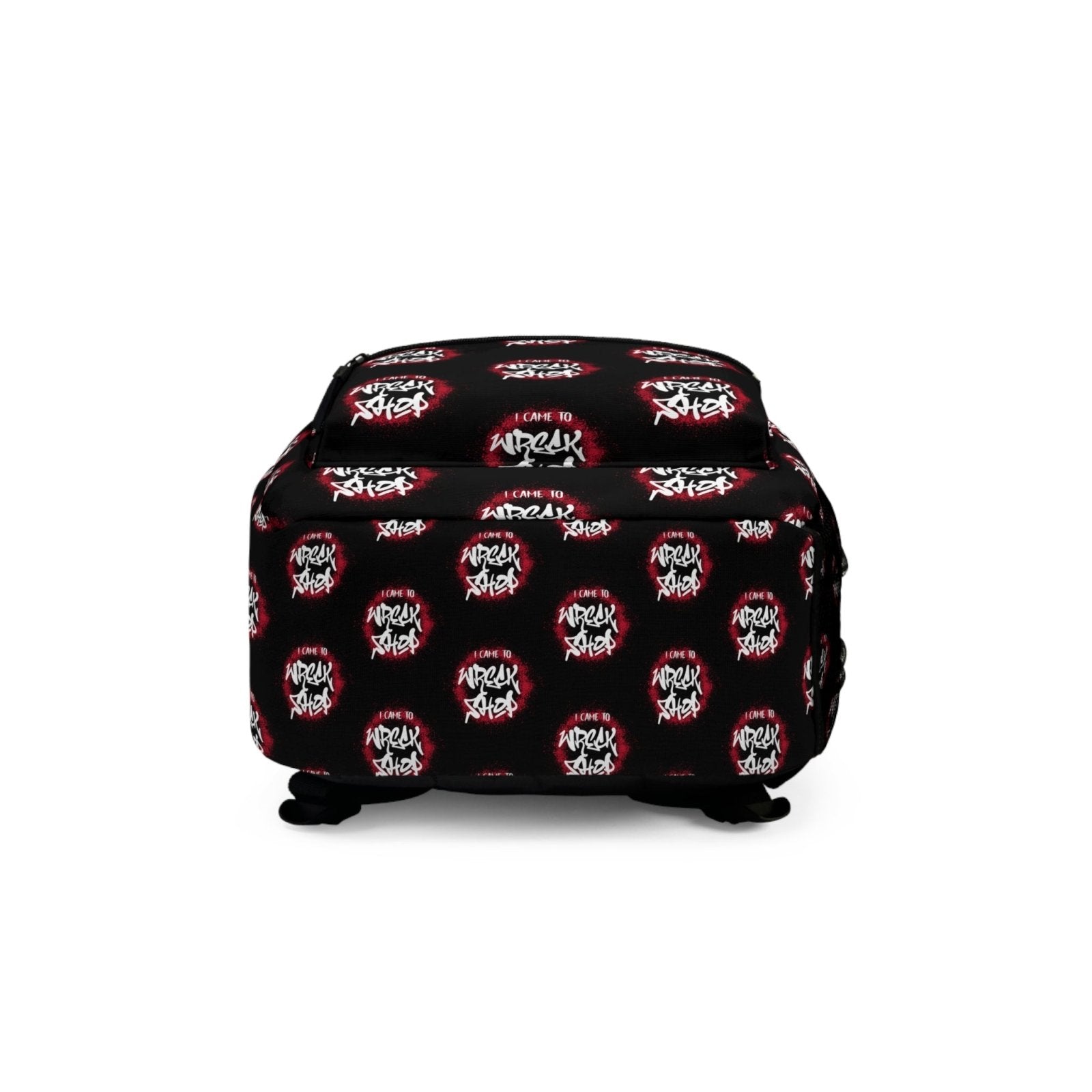 Graphic Backpack (Black) – I Came to Wreck Shop | EUR - Ohhh So Swag