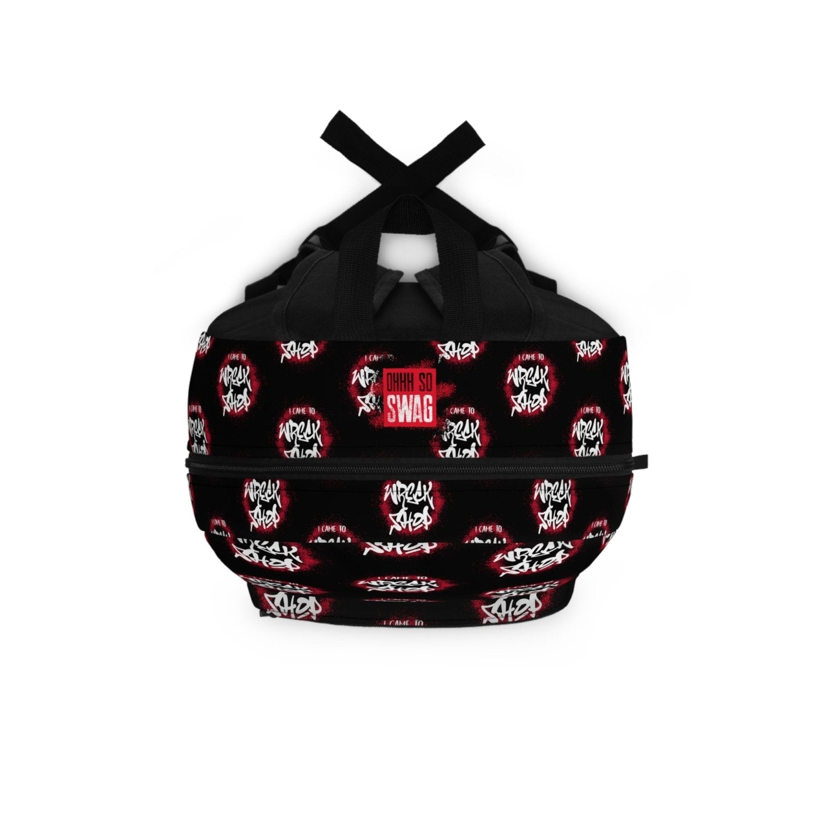 Graphic Backpack (Black) – I Came to Wreck Shop | EUR - Ohhh So Swag