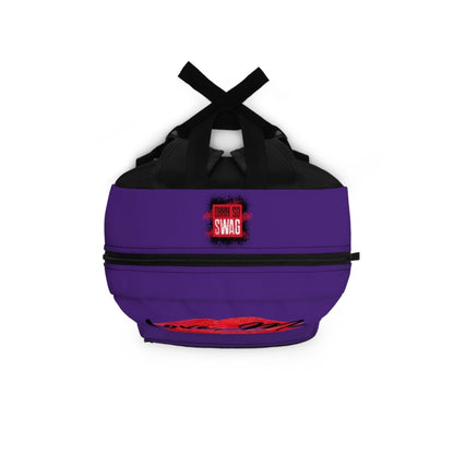 Graphic Backpack, Red Kiss Lips, Green Heart (Purple) – Love, Me. | EUR - Ohhh So Swag