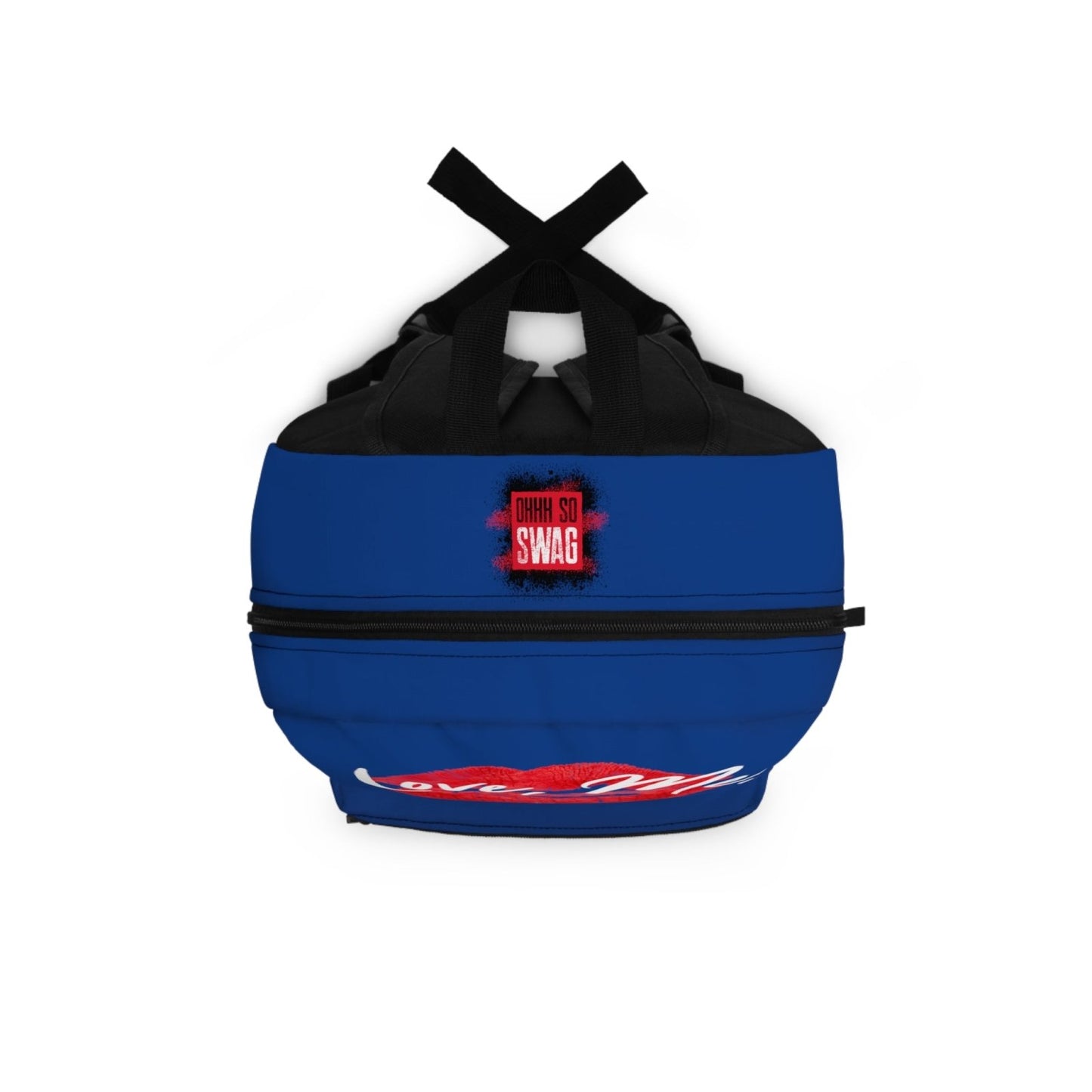 Graphic Backpack, Red Kiss Lips, Purple Heart (Blue) – Love, Me. | EUR - Ohhh So Swag