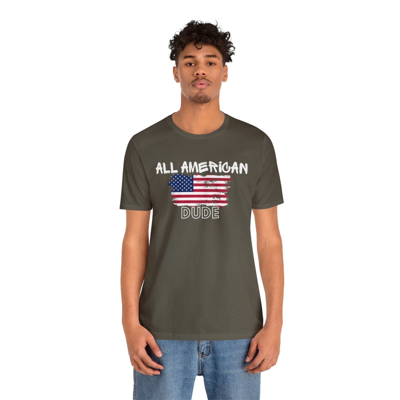 Graphic Tee, Classic Soft Style, Short Sleeve – All American Dude | US - Ohhh So Swag