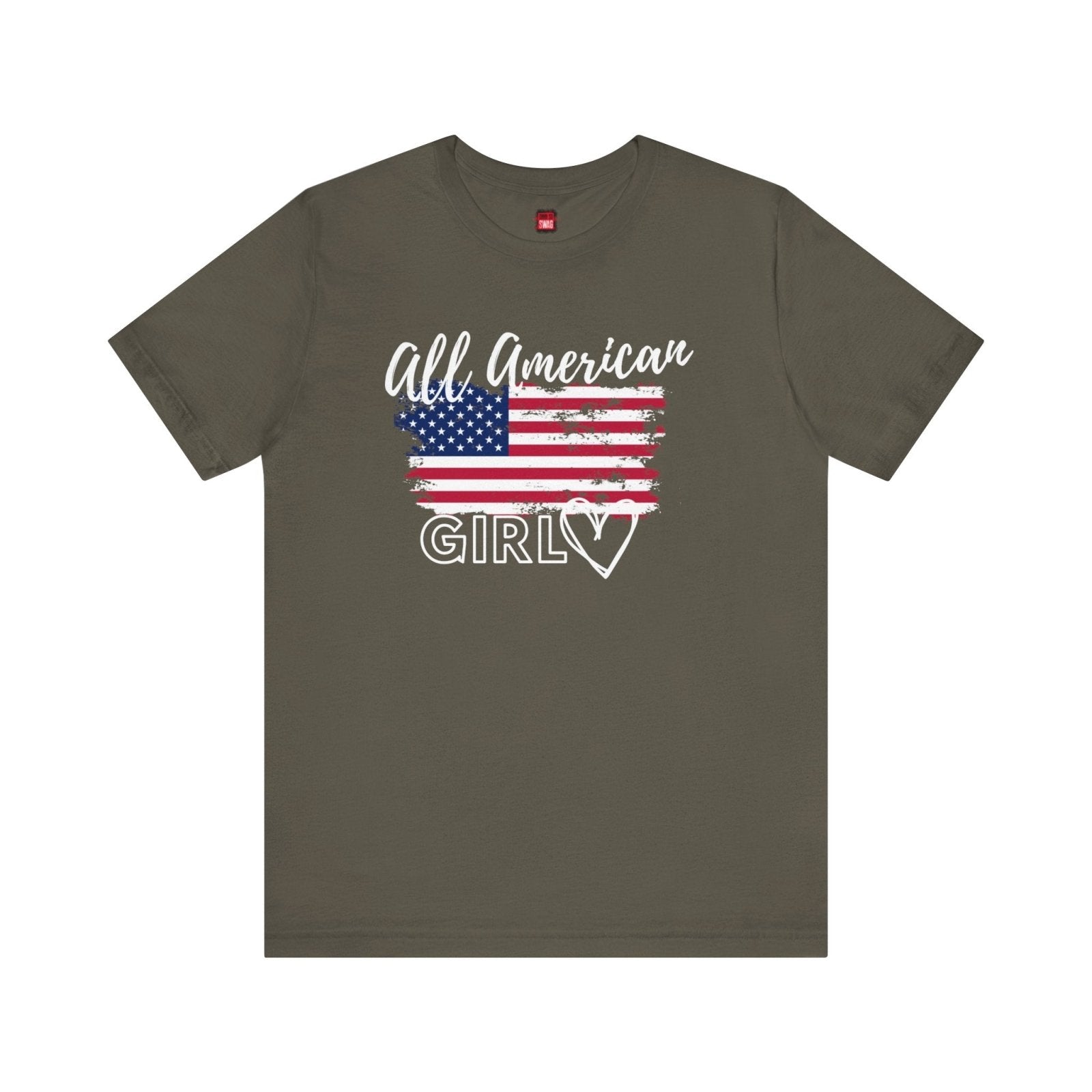 Graphic Tee, Classic Soft Style, Short Sleeve – All American Girl | US - Ohhh So Swag