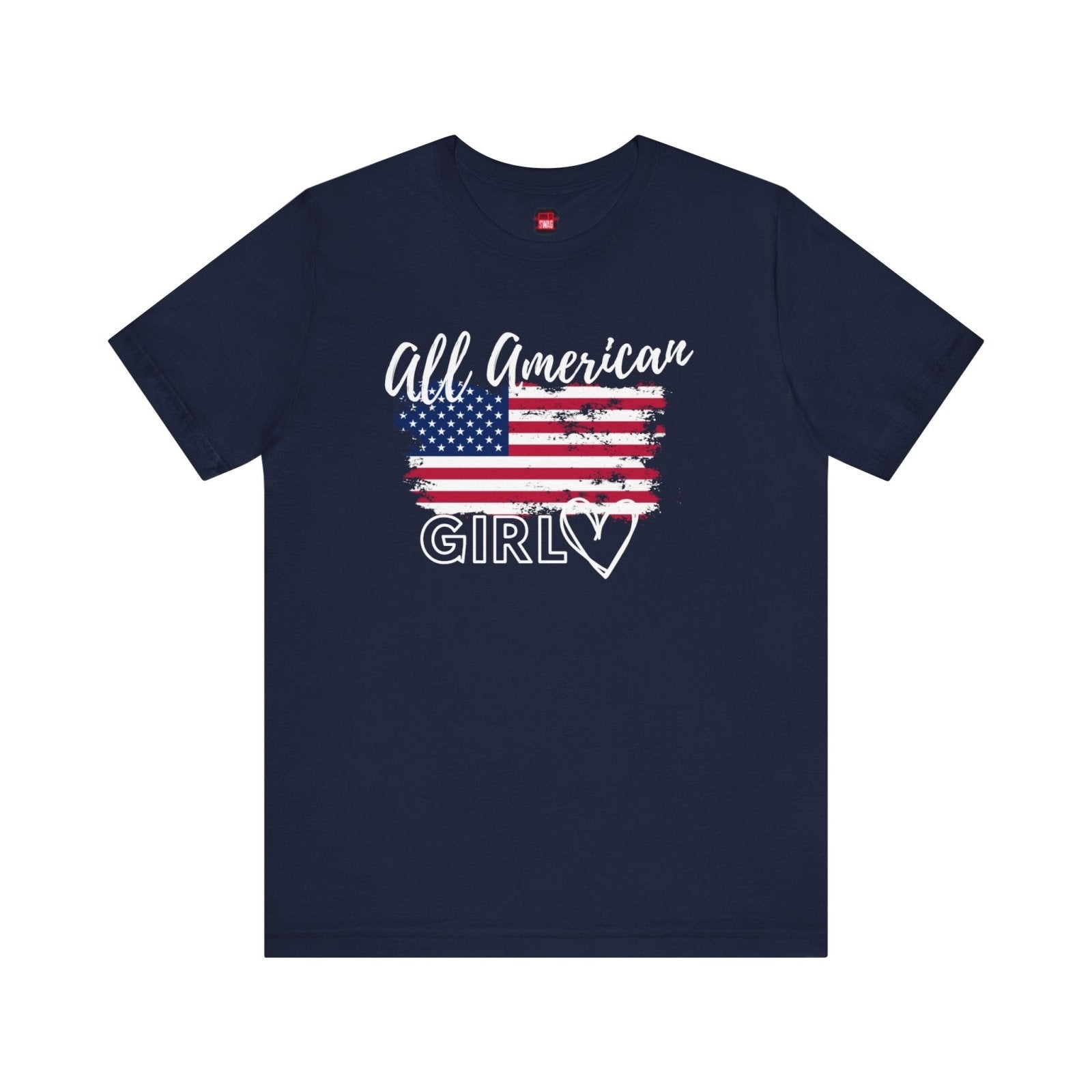 Graphic Tee, Classic Soft Style, Short Sleeve – All American Girl | US - Ohhh So Swag