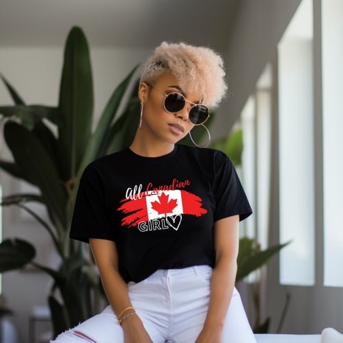 Graphic Tee, Classic Soft Style, Short Sleeve – All Canadian Girl | US - Ohhh So Swag