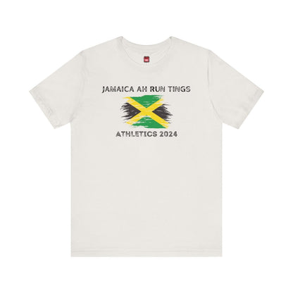 Graphic Tee, Classic Soft Style, Short Sleeve – Jamaica Ah Run Tings - Athletics 2024 | US - Ohhh So Swag