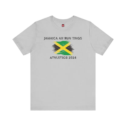 Graphic Tee, Classic Soft Style, Short Sleeve – Jamaica Ah Run Tings - Athletics 2024 | US - Ohhh So Swag