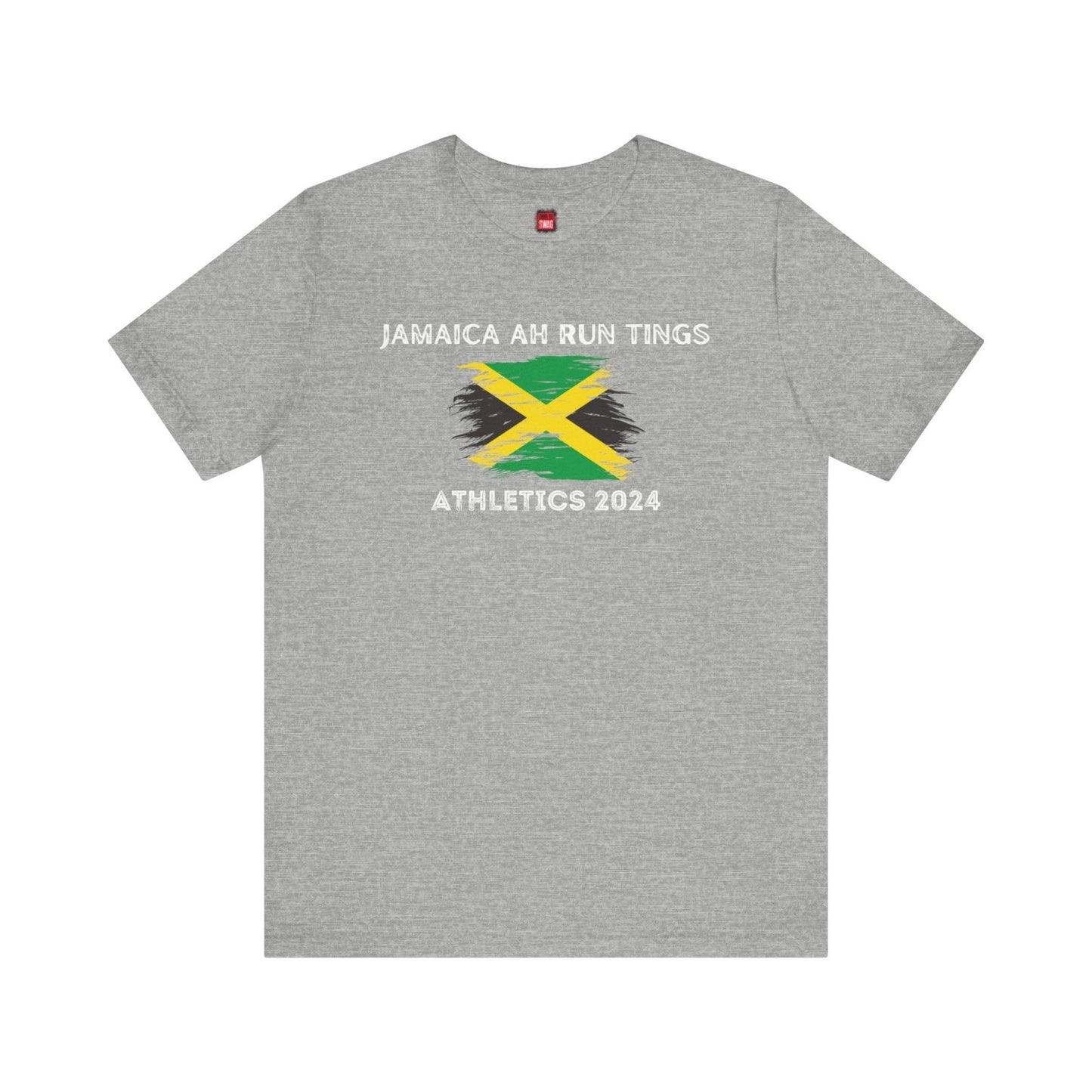 Graphic Tee, Classic Soft Style, Short Sleeve – Jamaica Ah Run Tings - Athletics 2024 | US - Ohhh So Swag