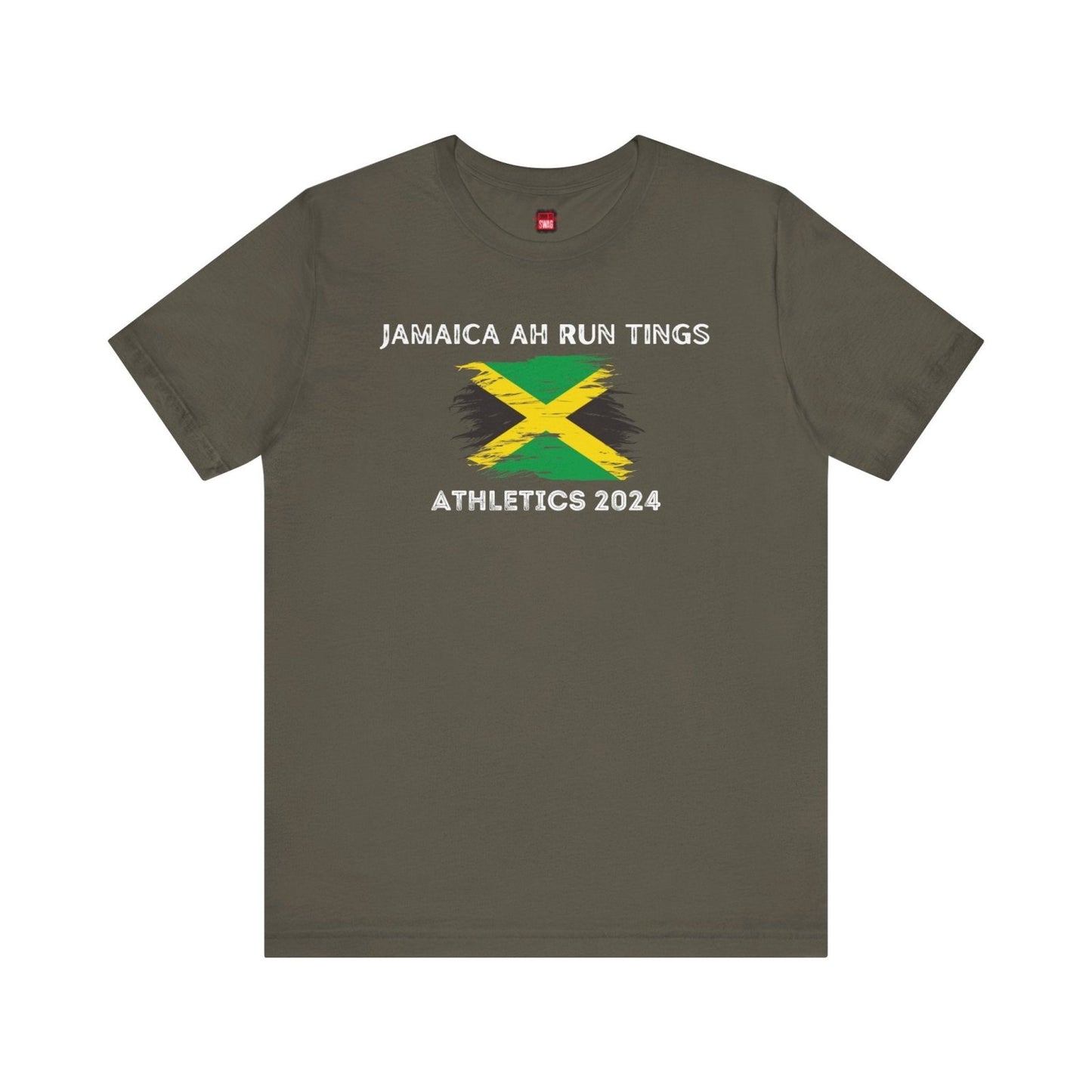 Graphic Tee, Classic Soft Style, Short Sleeve – Jamaica Ah Run Tings - Athletics 2024 | US - Ohhh So Swag