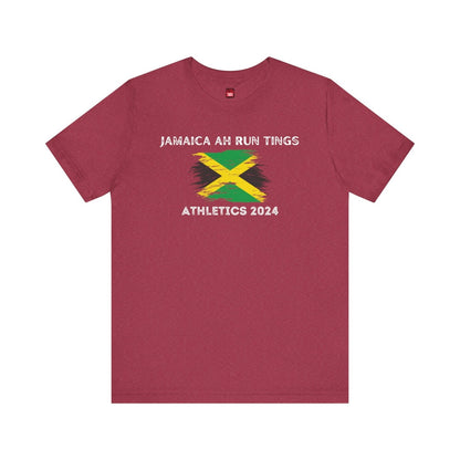 Graphic Tee, Classic Soft Style, Short Sleeve – Jamaica Ah Run Tings - Athletics 2024 | US - Ohhh So Swag