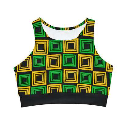 High Neck Bikini Top, Jamaica Colours – J.A. Squared | US - Ohhh So Swag