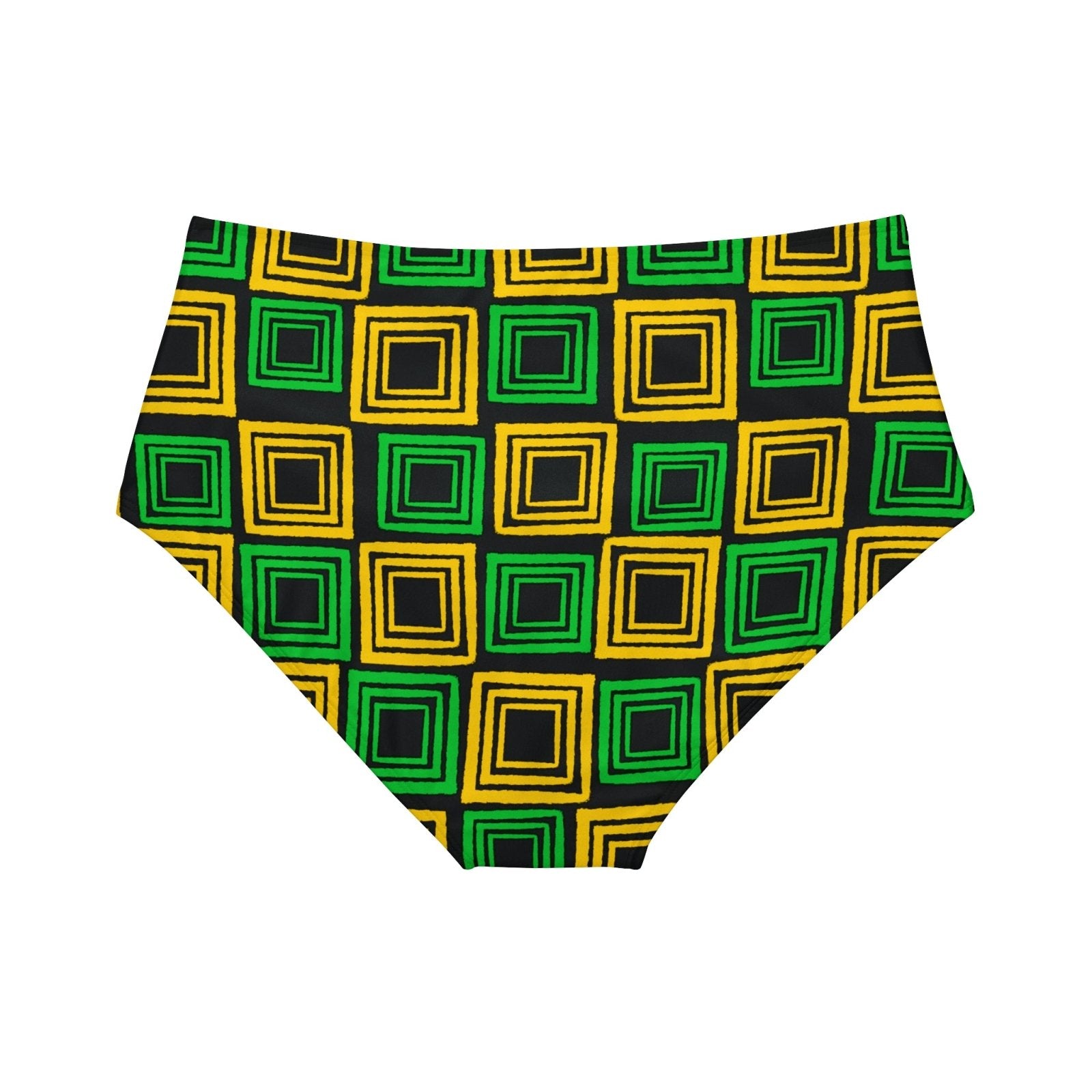 High-Waist Hipster Bikini Bottom, Jamaica Colours – J.A. Squared | US - Ohhh So Swag