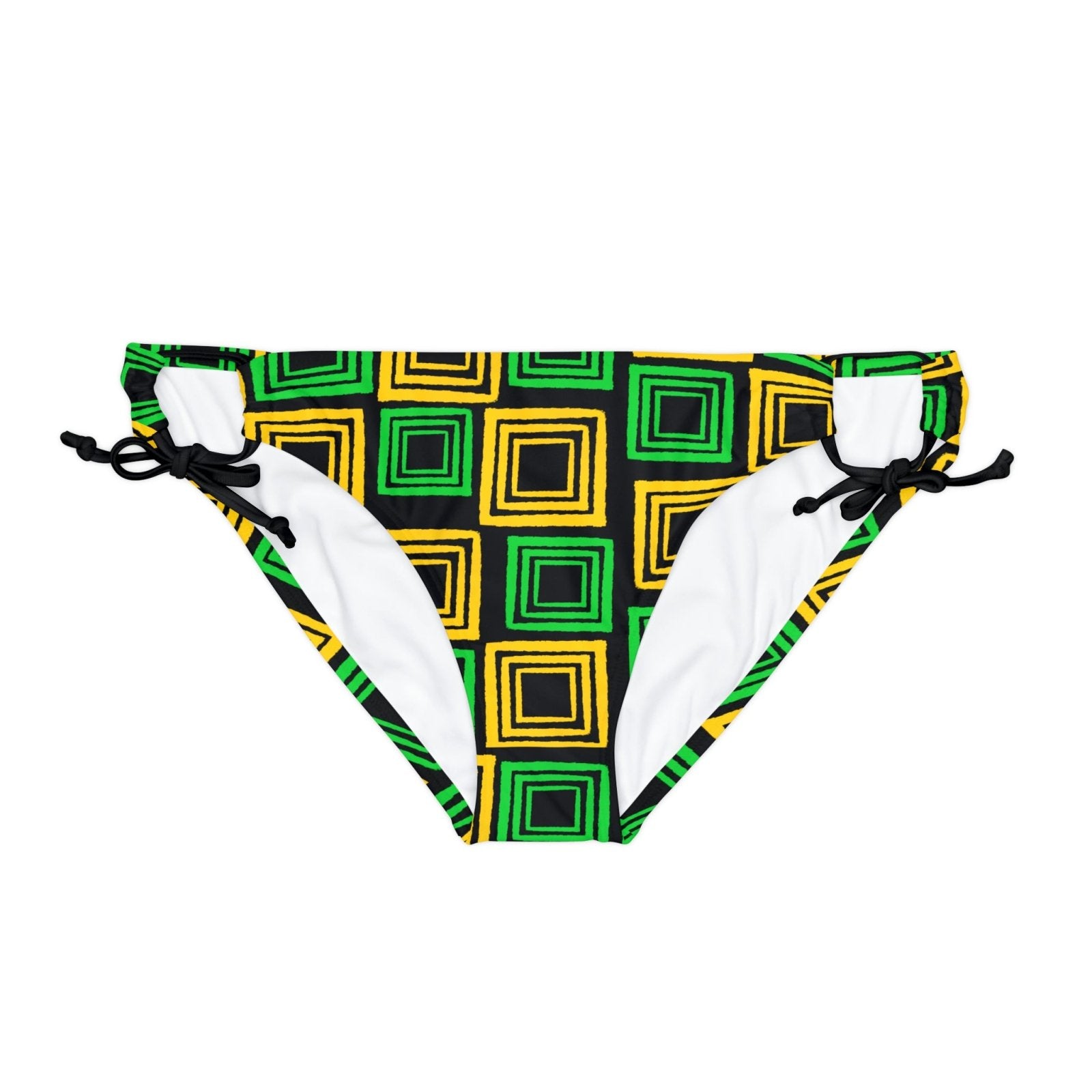 Loop Tie Side Bikini Bottom, Jamaica Colours – J.A. Squared | US - Ohhh So Swag