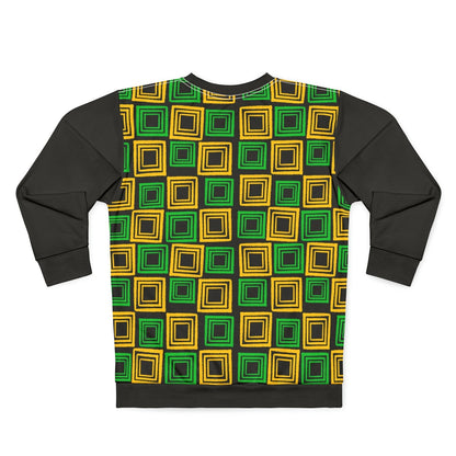 Patterned Sweatshirt, Jamaica Colours, Black Sleeves – J.A. Squared | US - Ohhh So Swag