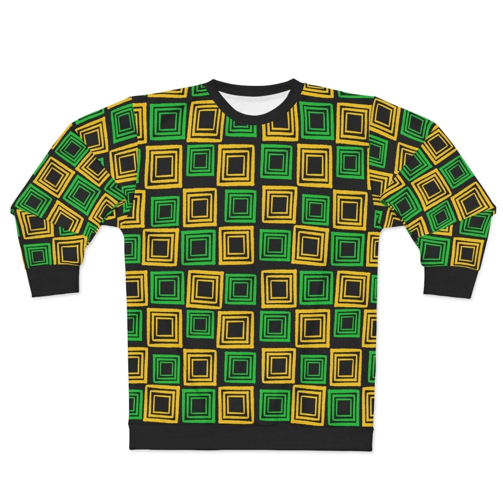 Patterned Sweatshirt, Jamaica Colours – J.A. Squared | US - Ohhh So Swag