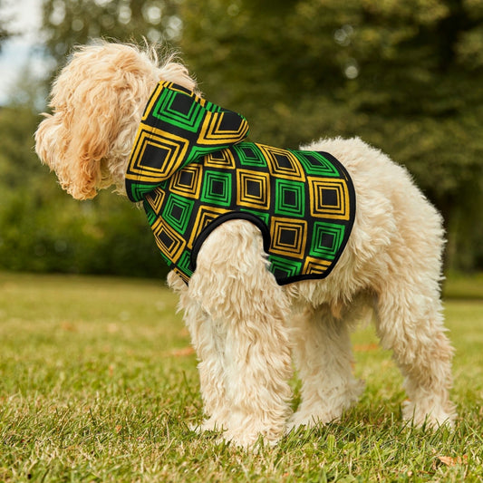 Pet Hoodie for Dog, Cat, Jamaica Colours - J.A. Squared | US - Ohhh So Swag