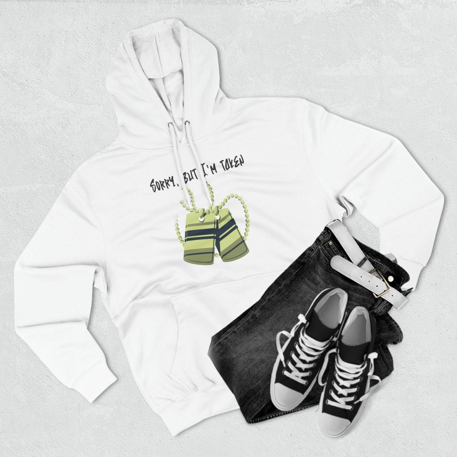 Premium Graphic Pullover Hoodie – Sorry, But I'm Taken | CA - Ohhh So Swag