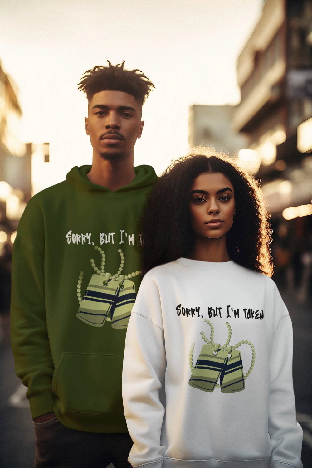 Premium Graphic Pullover Hoodie – Sorry, But I'm Taken | US - Ohhh So Swag