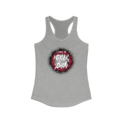 Racerback Tank Top (White Text) – I Came to Wreck Shop | US - Ohhh So Swag