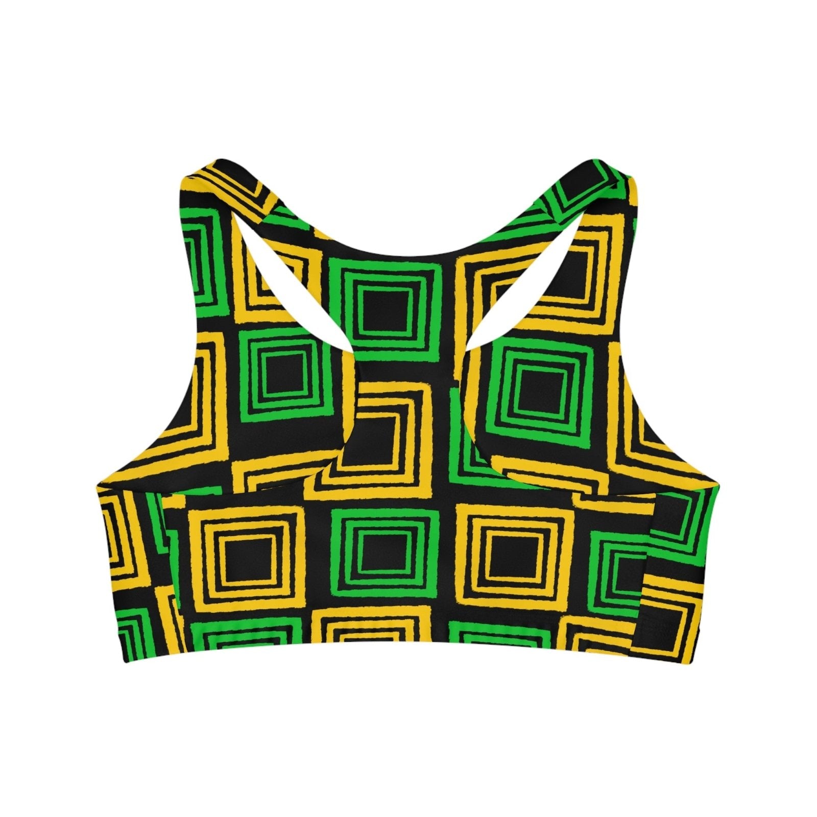 Sports Bra, Medium Support, Jamaica Colours - J.A. Squared | US - Ohhh So Swag