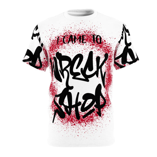 Streetwear Graphic Shirt, White – I Came to Wreck Shop | US - Ohhh So Swag