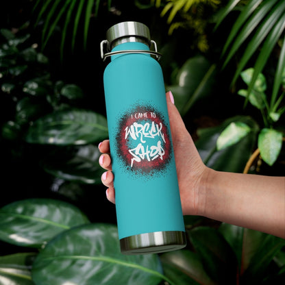 Water Bottle, Built-in Sticker (White Text) – I Came to Wreck Shop | US - Ohhh So Swag