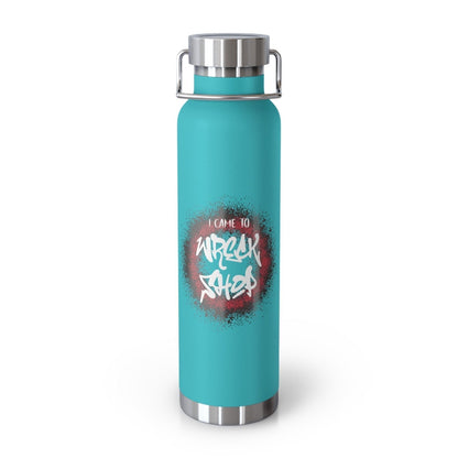 Water Bottle, Built-in Sticker (White Text) – I Came to Wreck Shop | US - Ohhh So Swag