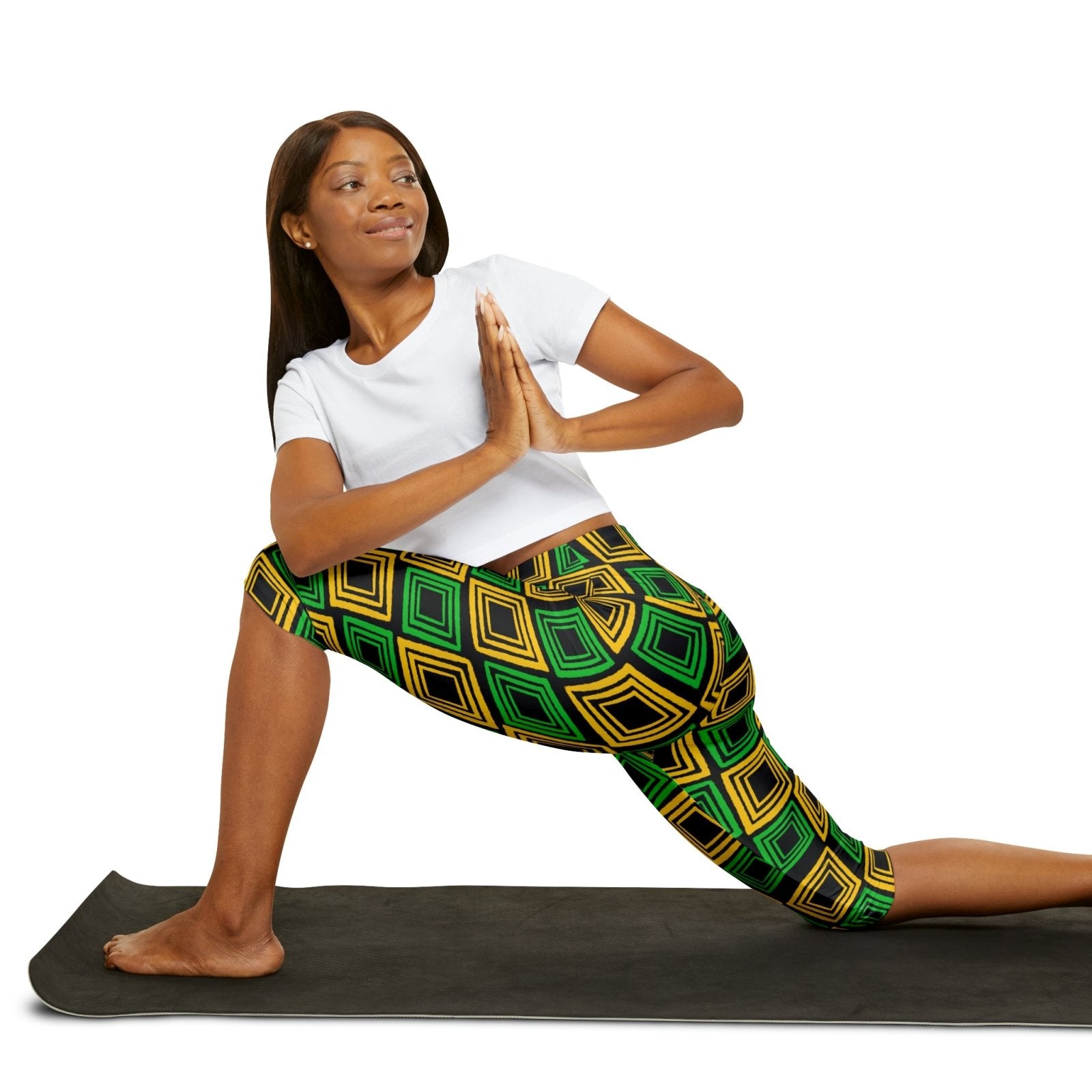 Yoga Capri Leggings, Jamaica Colours – J.A. Squared | US - Ohhh So Swag