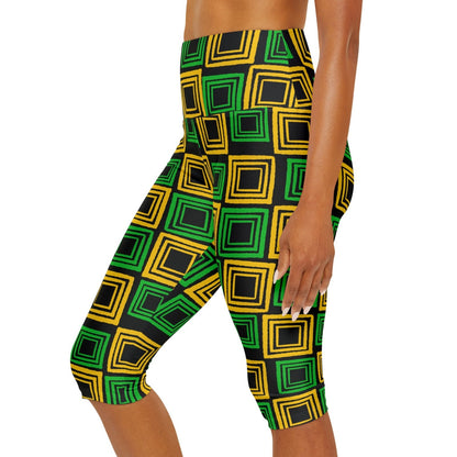 Yoga Capri Leggings, Jamaica Colours – J.A. Squared | US - Ohhh So Swag