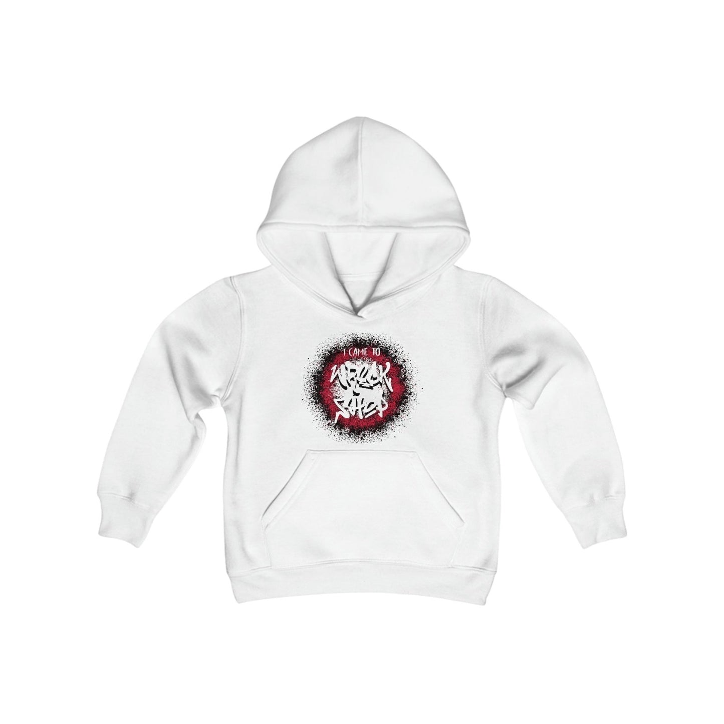 Youth Graphic Hoodie – I Came to Wreck Shop (White Text) | US - Ohhh So Swag