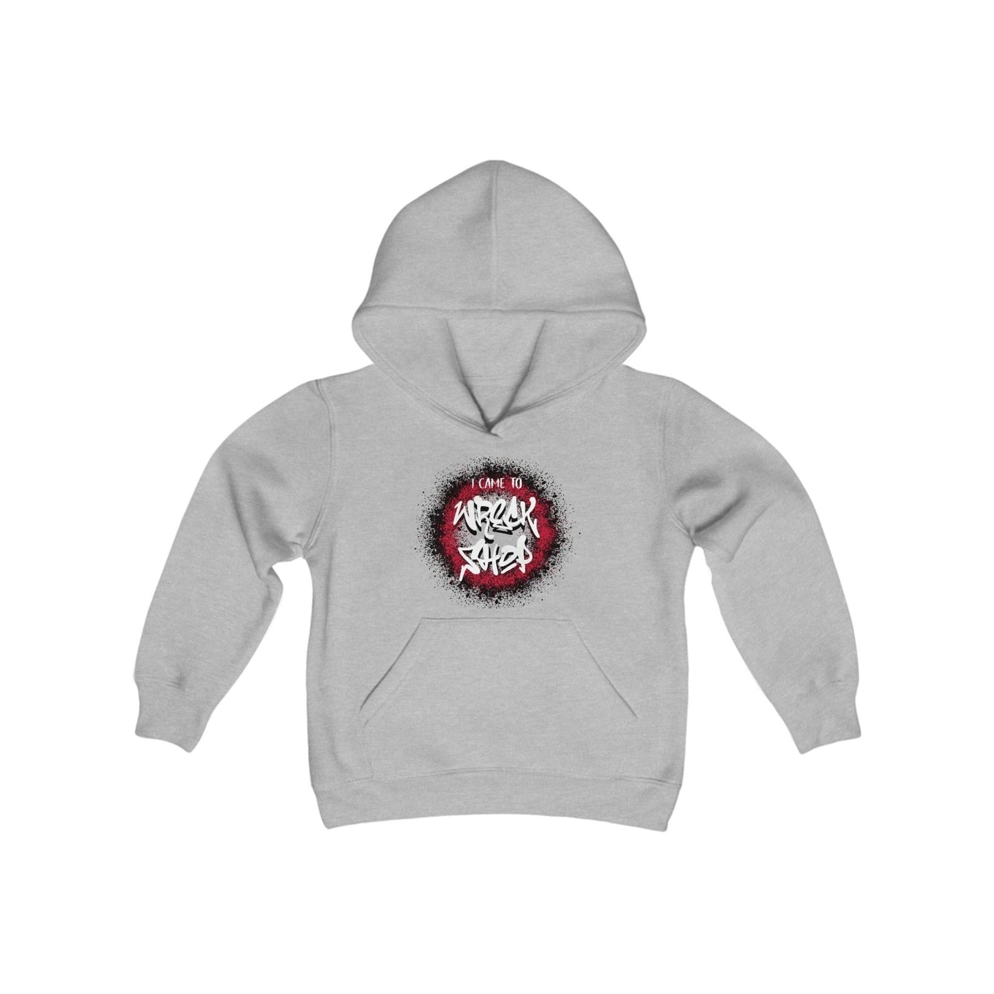 Youth Graphic Hoodie – I Came to Wreck Shop (White Text) | US - Ohhh So Swag